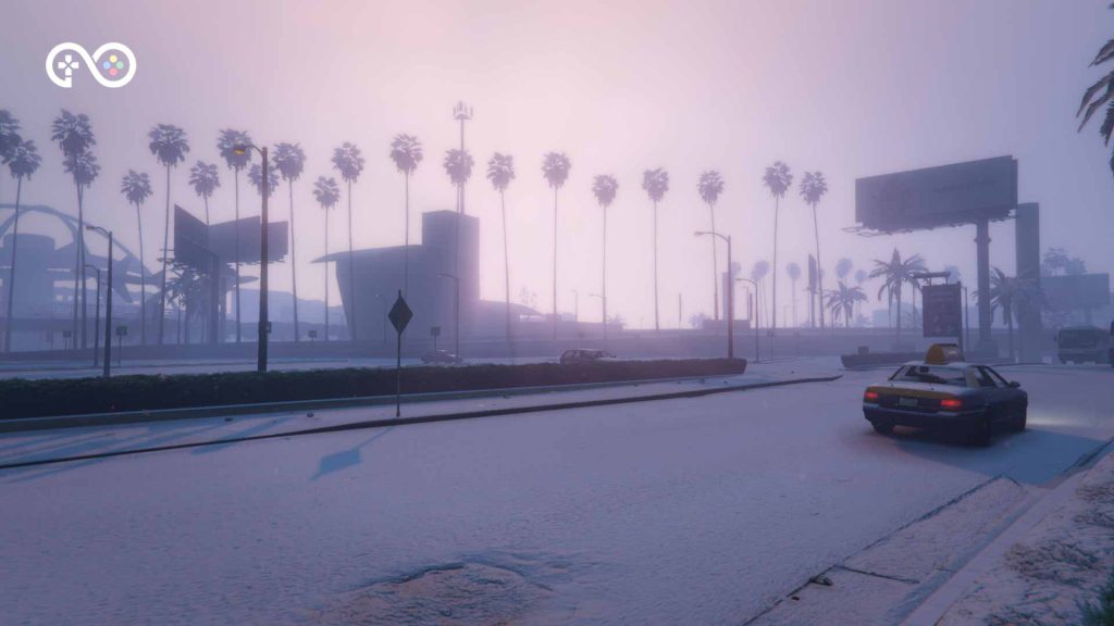 snowing in Gta V