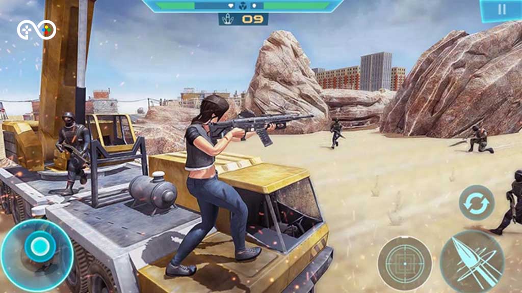 Cover Fire: Offline Shooting از بهترین بازی های آفلاین اندروید با گرافیک بالا
