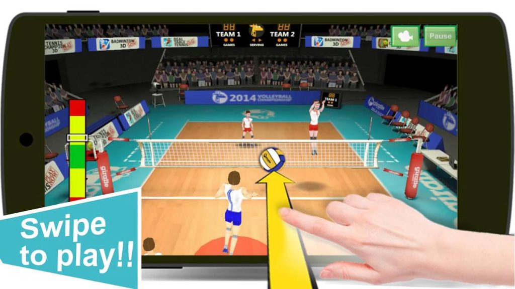 Volleyball 3D یکی از بهترین بازی والیبال اندروید